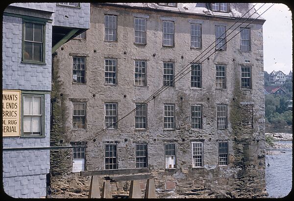 [654 Views of Mills, for Fortune Article "These Dark Satanic Mills"], Walker Evans (American, St. Louis, Missouri 1903–1975 New Haven, Connecticut), Color film transparency