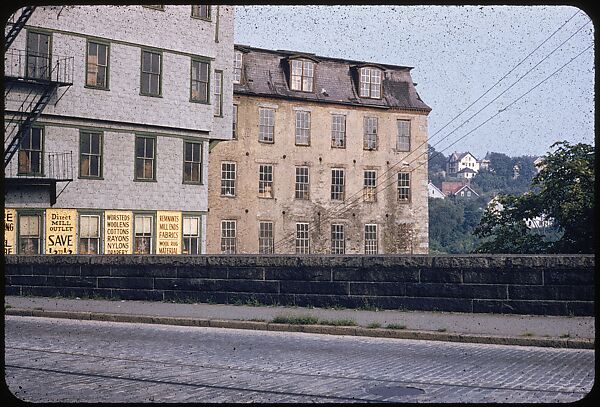 [654 Views of Mills, for Fortune Article "These Dark Satanic Mills"], Walker Evans (American, St. Louis, Missouri 1903–1975 New Haven, Connecticut), Color film transparency