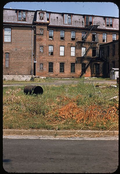 [654 Views of Mills, for Fortune Article "These Dark Satanic Mills"], Walker Evans (American, St. Louis, Missouri 1903–1975 New Haven, Connecticut), Color film transparency