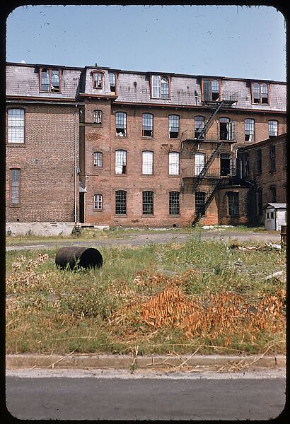 [654 Views of Mills, for Fortune Article "These Dark Satanic Mills"], Walker Evans (American, St. Louis, Missouri 1903–1975 New Haven, Connecticut), Color film transparency
