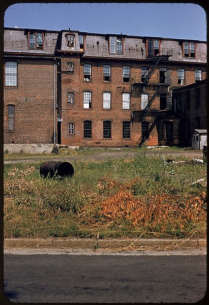 [654 Views of Mills, for Fortune Article "These Dark Satanic Mills"], Walker Evans (American, St. Louis, Missouri 1903–1975 New Haven, Connecticut), Color film transparency