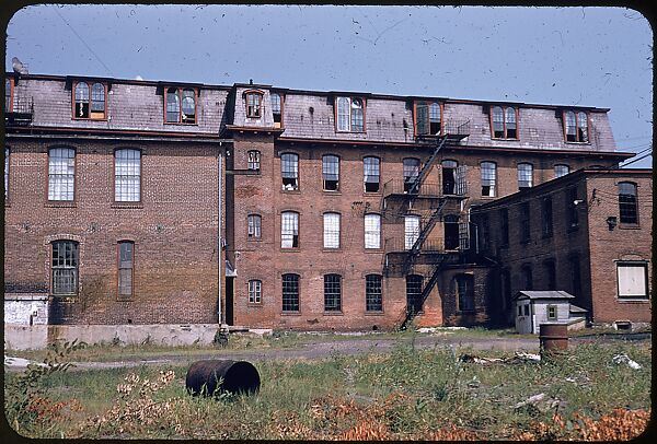 [654 Views of Mills, for Fortune Article "These Dark Satanic Mills"], Walker Evans (American, St. Louis, Missouri 1903–1975 New Haven, Connecticut), Color film transparency