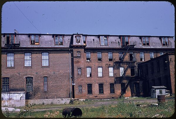 [654 Views of Mills, for Fortune Article "These Dark Satanic Mills"], Walker Evans (American, St. Louis, Missouri 1903–1975 New Haven, Connecticut), Color film transparency