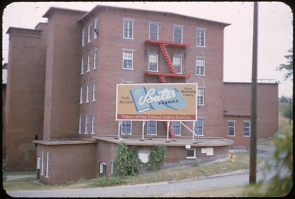 [654 Views of Mills, for Fortune Article "These Dark Satanic Mills"], Walker Evans (American, St. Louis, Missouri 1903–1975 New Haven, Connecticut), Color film transparency
