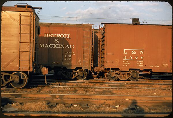[155 Studies of Railroad Car Insiginias, For Fortune Article "Before They Disappear"], Walker Evans (American, St. Louis, Missouri 1903–1975 New Haven, Connecticut), Color film transparency