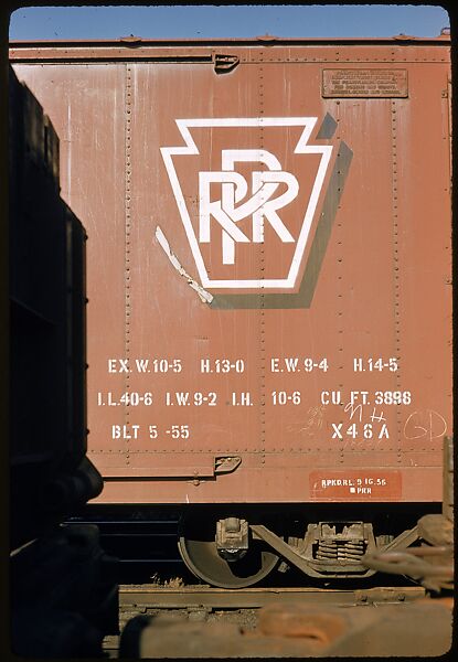 [155 Studies of Railroad Car Insiginias, For Fortune Article "Before They Disappear"], Walker Evans (American, St. Louis, Missouri 1903–1975 New Haven, Connecticut), Color film transparency