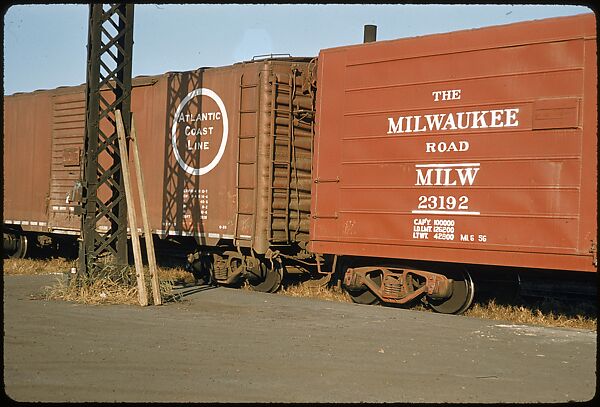 [155 Studies of Railroad Car Insiginias, For Fortune Article "Before They Disappear"], Walker Evans (American, St. Louis, Missouri 1903–1975 New Haven, Connecticut), Color film transparency