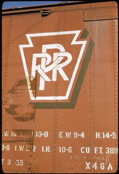 [155 Studies of Railroad Car Insiginias, For Fortune Article "Before They Disappear"], Walker Evans (American, St. Louis, Missouri 1903–1975 New Haven, Connecticut), Color film transparency