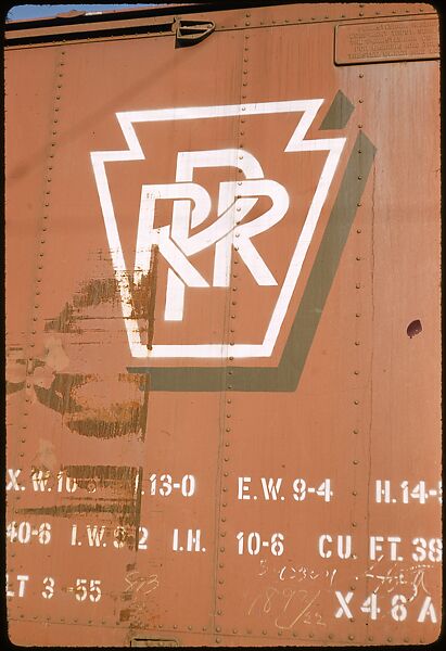 [155 Studies of Railroad Car Insiginias, For Fortune Article "Before They Disappear"], Walker Evans (American, St. Louis, Missouri 1903–1975 New Haven, Connecticut), Color film transparency
