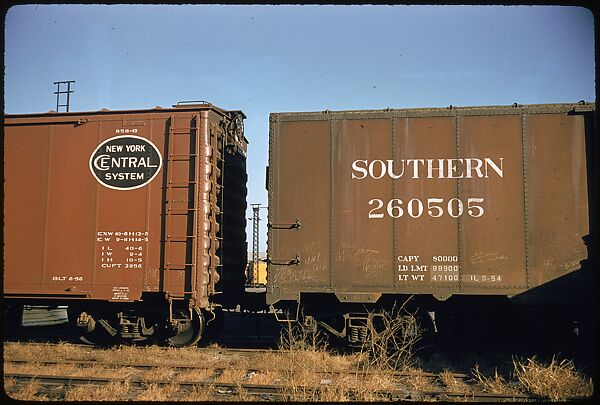 [155 Studies of Railroad Car Insiginias, For Fortune Article "Before They Disappear"], Walker Evans (American, St. Louis, Missouri 1903–1975 New Haven, Connecticut), Color film transparency
