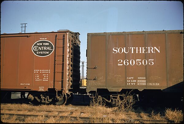 [155 Studies of Railroad Car Insiginias, For Fortune Article "Before They Disappear"], Walker Evans (American, St. Louis, Missouri 1903–1975 New Haven, Connecticut), Color film transparency