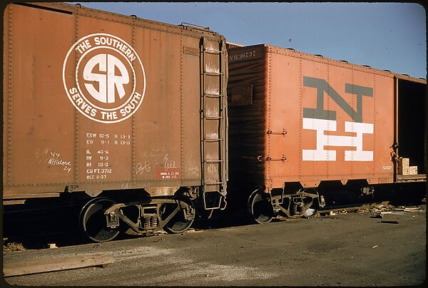 [155 Studies of Railroad Car Insiginias, For Fortune Article "Before They Disappear"], Walker Evans (American, St. Louis, Missouri 1903–1975 New Haven, Connecticut), Color film transparency