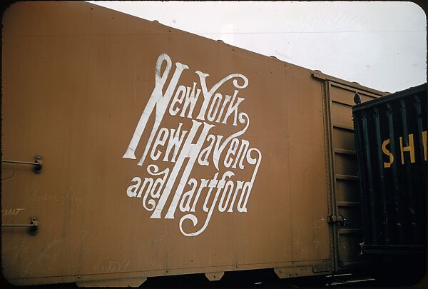[155 Studies of Railroad Car Insiginias, For Fortune Article "Before They Disappear"], Walker Evans (American, St. Louis, Missouri 1903–1975 New Haven, Connecticut), Color film transparency