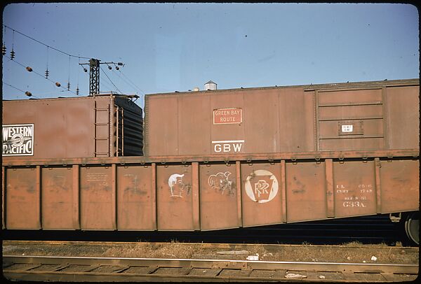 [155 Studies of Railroad Car Insiginias, For Fortune Article "Before They Disappear"], Walker Evans (American, St. Louis, Missouri 1903–1975 New Haven, Connecticut), Color film transparency