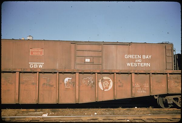 [155 Studies of Railroad Car Insiginias, For Fortune Article "Before They Disappear"], Walker Evans (American, St. Louis, Missouri 1903–1975 New Haven, Connecticut), Color film transparency