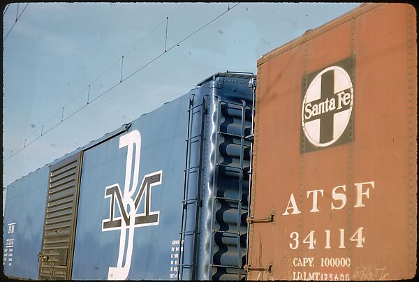 [155 Studies of Railroad Car Insiginias, For Fortune Article "Before They Disappear"], Walker Evans (American, St. Louis, Missouri 1903–1975 New Haven, Connecticut), Color film transparency