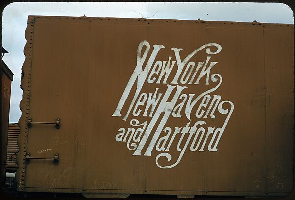 [155 Studies of Railroad Car Insiginias, For Fortune Article "Before They Disappear"], Walker Evans (American, St. Louis, Missouri 1903–1975 New Haven, Connecticut), Color film transparency