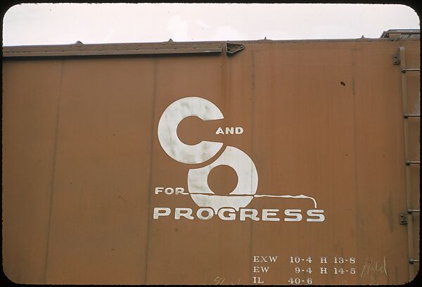 [155 Studies of Railroad Car Insiginias, For Fortune Article "Before They Disappear"], Walker Evans (American, St. Louis, Missouri 1903–1975 New Haven, Connecticut), Color film transparency