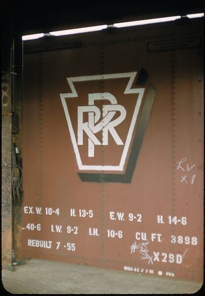 [155 Studies of Railroad Car Insiginias, For Fortune Article "Before They Disappear"], Walker Evans (American, St. Louis, Missouri 1903–1975 New Haven, Connecticut), Color film transparency