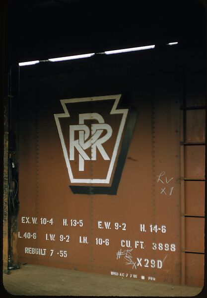 [155 Studies of Railroad Car Insiginias, For Fortune Article "Before They Disappear"], Walker Evans (American, St. Louis, Missouri 1903–1975 New Haven, Connecticut), Color film transparency