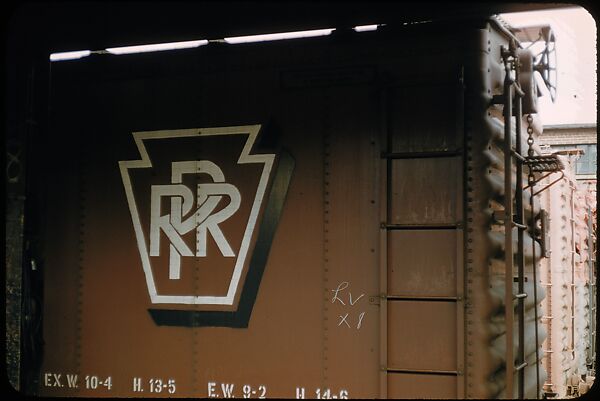 [155 Studies of Railroad Car Insiginias, For Fortune Article "Before They Disappear"], Walker Evans (American, St. Louis, Missouri 1903–1975 New Haven, Connecticut), Color film transparency
