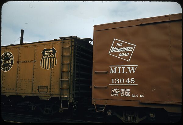 [155 Studies of Railroad Car Insiginias, For Fortune Article "Before They Disappear"], Walker Evans (American, St. Louis, Missouri 1903–1975 New Haven, Connecticut), Color film transparency