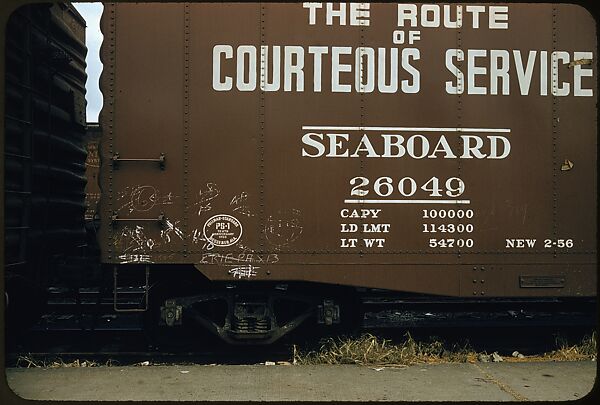 [155 Studies of Railroad Car Insiginias, For Fortune Article "Before They Disappear"], Walker Evans (American, St. Louis, Missouri 1903–1975 New Haven, Connecticut), Color film transparency