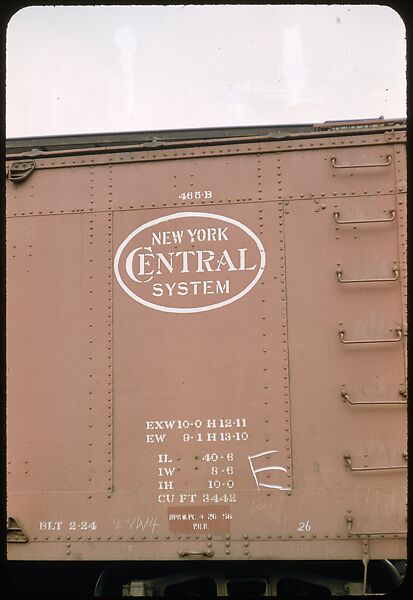 [155 Studies of Railroad Car Insiginias, For Fortune Article "Before They Disappear"], Walker Evans (American, St. Louis, Missouri 1903–1975 New Haven, Connecticut), Color film transparency