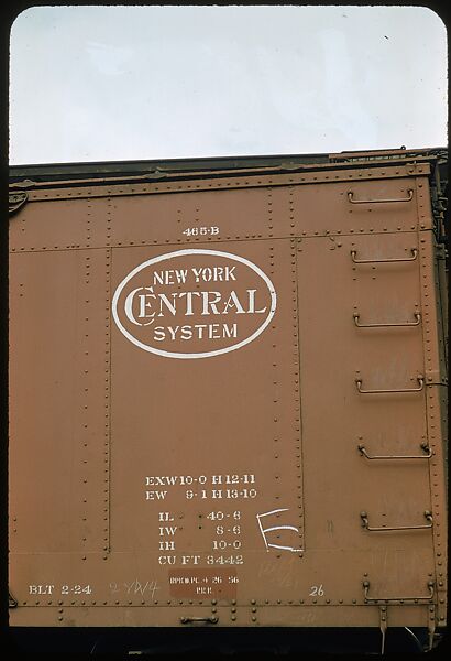 [155 Studies of Railroad Car Insiginias, For Fortune Article "Before They Disappear"], Walker Evans (American, St. Louis, Missouri 1903–1975 New Haven, Connecticut), Color film transparency