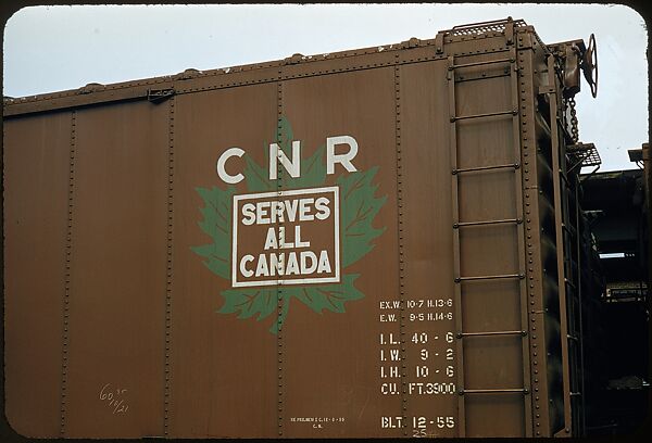 [155 Studies of Railroad Car Insiginias, For Fortune Article "Before They Disappear"], Walker Evans (American, St. Louis, Missouri 1903–1975 New Haven, Connecticut), Color film transparency