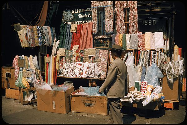 [Sidewalk Displays, for the Series "The Pitch Direct," Fortune Magazine, 1957], Walker Evans (American, St. Louis, Missouri 1903–1975 New Haven, Connecticut), Color film transparencies 
