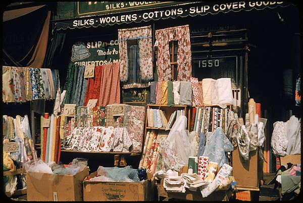 [Sidewalk Displays, for the Series "The Pitch Direct," Fortune Magazine, 1957], Walker Evans (American, St. Louis, Missouri 1903–1975 New Haven, Connecticut), Color film transparencies