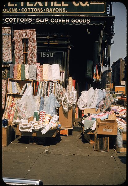 [Sidewalk Displays, for the Series "The Pitch Direct," Fortune Magazine, 1957], Walker Evans (American, St. Louis, Missouri 1903–1975 New Haven, Connecticut), Color film transparencies