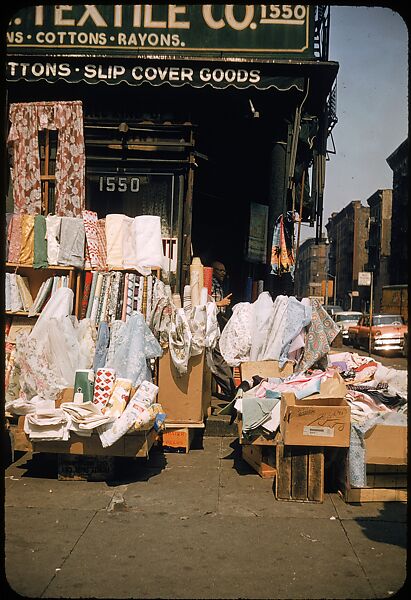 [Sidewalk Displays, for the Series "The Pitch Direct," Fortune Magazine, 1957], Walker Evans (American, St. Louis, Missouri 1903–1975 New Haven, Connecticut), Color film transparencies