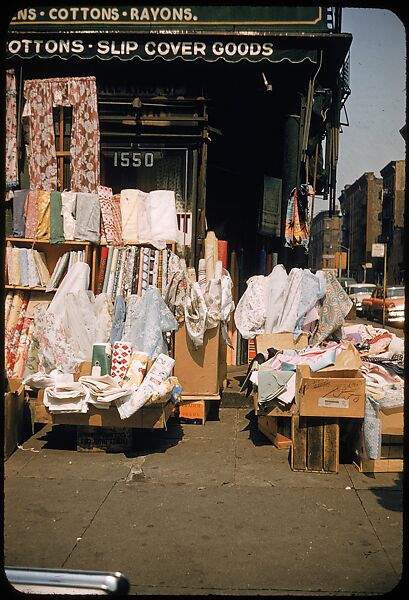[Sidewalk Displays, for the Series "The Pitch Direct," Fortune Magazine, 1957], Walker Evans (American, St. Louis, Missouri 1903–1975 New Haven, Connecticut), Color film transparencies