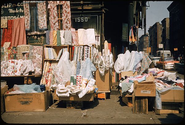 [Sidewalk Displays, for the Series "The Pitch Direct," Fortune Magazine, 1957], Walker Evans (American, St. Louis, Missouri 1903–1975 New Haven, Connecticut), Color film transparencies