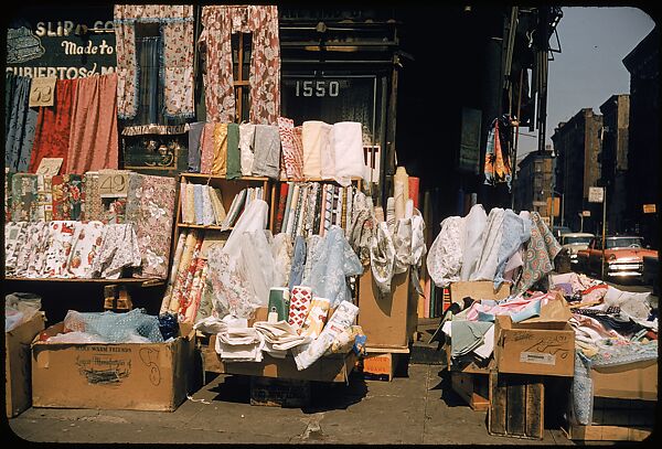 [Sidewalk Displays, for the Series "The Pitch Direct," Fortune Magazine, 1957], Walker Evans (American, St. Louis, Missouri 1903–1975 New Haven, Connecticut), Color film transparencies