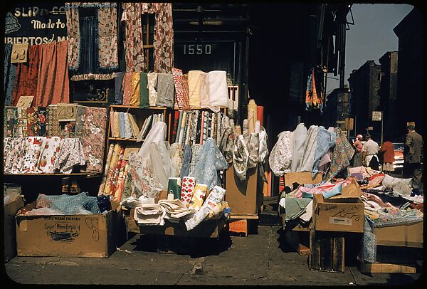 [Sidewalk Displays, for the Series "The Pitch Direct," Fortune Magazine, 1957], Walker Evans (American, St. Louis, Missouri 1903–1975 New Haven, Connecticut), Color film transparencies