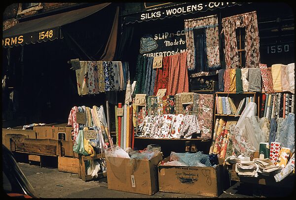 [Sidewalk Displays, for the Series "The Pitch Direct," Fortune Magazine, 1957], Walker Evans (American, St. Louis, Missouri 1903–1975 New Haven, Connecticut), Color film transparencies