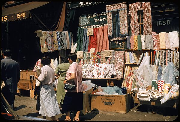 [Sidewalk Displays, for the Series "The Pitch Direct," Fortune Magazine, 1957], Walker Evans (American, St. Louis, Missouri 1903–1975 New Haven, Connecticut), Color film transparencies