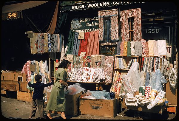 [Sidewalk Displays, for the Series "The Pitch Direct," Fortune Magazine, 1957], Walker Evans (American, St. Louis, Missouri 1903–1975 New Haven, Connecticut), Color film transparencies