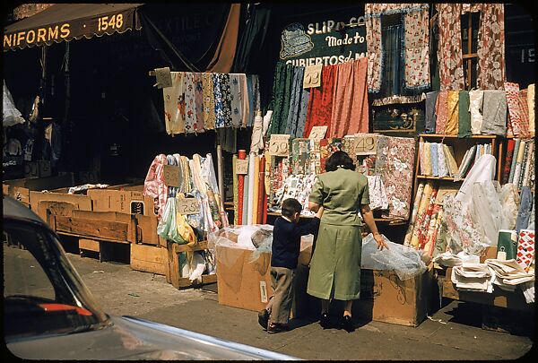 [Sidewalk Displays, for the Series "The Pitch Direct," Fortune Magazine, 1957], Walker Evans (American, St. Louis, Missouri 1903–1975 New Haven, Connecticut), Color film transparencies
