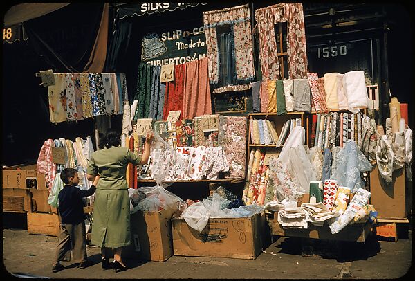 [Sidewalk Displays, for the Series "The Pitch Direct," Fortune Magazine, 1957], Walker Evans (American, St. Louis, Missouri 1903–1975 New Haven, Connecticut), Color film transparencies