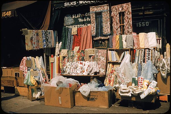 [Sidewalk Displays, for the Series "The Pitch Direct," Fortune Magazine, 1957], Walker Evans (American, St. Louis, Missouri 1903–1975 New Haven, Connecticut), Color film transparencies