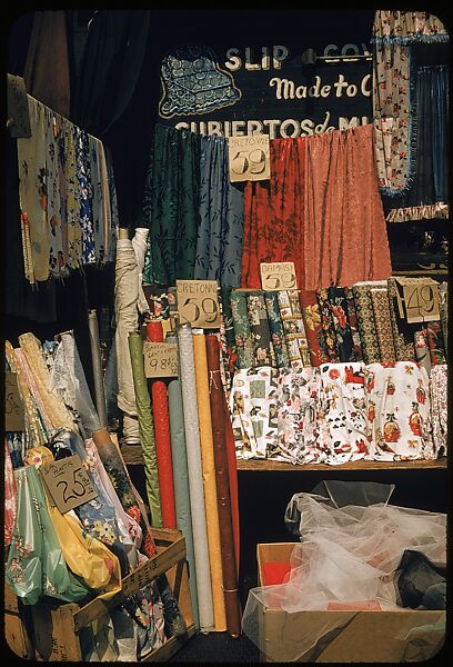 [Sidewalk Displays, for the Series "The Pitch Direct," Fortune Magazine, 1957], Walker Evans (American, St. Louis, Missouri 1903–1975 New Haven, Connecticut), Color film transparencies