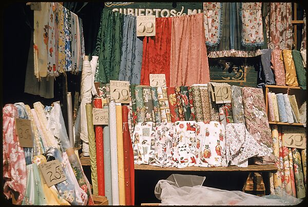 [Sidewalk Displays, for the Series "The Pitch Direct," Fortune Magazine, 1957], Walker Evans (American, St. Louis, Missouri 1903–1975 New Haven, Connecticut), Color film transparencies
