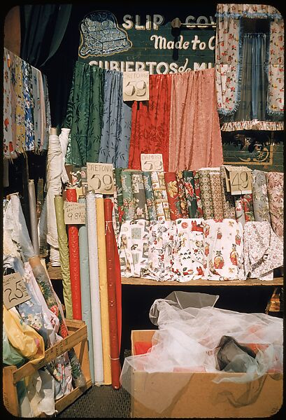 [Sidewalk Displays, for the Series "The Pitch Direct," Fortune Magazine, 1957], Walker Evans (American, St. Louis, Missouri 1903–1975 New Haven, Connecticut), Color film transparencies