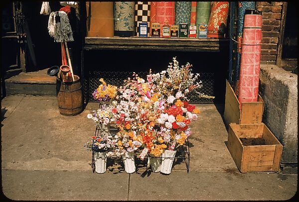 [Sidewalk Displays, for the Series "The Pitch Direct," Fortune Magazine, 1957], Walker Evans (American, St. Louis, Missouri 1903–1975 New Haven, Connecticut), Color film transparencies
