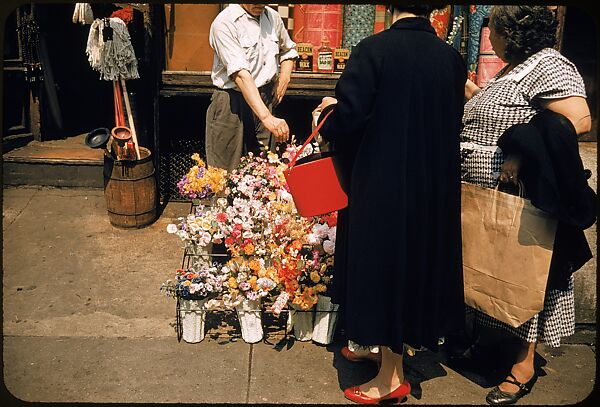 [Sidewalk Displays, for the Series "The Pitch Direct," Fortune Magazine, 1957], Walker Evans (American, St. Louis, Missouri 1903–1975 New Haven, Connecticut), Color film transparencies