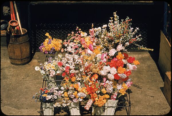 [Sidewalk Displays, for the Series "The Pitch Direct," Fortune Magazine, 1957], Walker Evans (American, St. Louis, Missouri 1903–1975 New Haven, Connecticut), Color film transparencies
